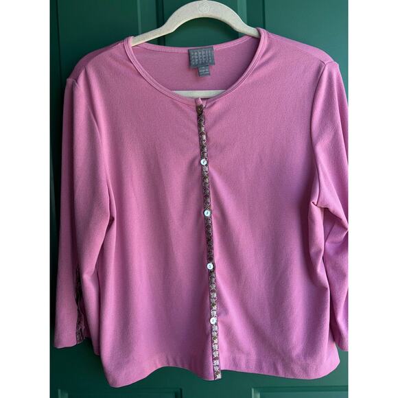 Rabbit Rabbit Rabbit 14 petite pink floral cardigan - Picture 5 of 9